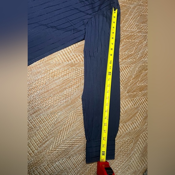 Calvin Klein Men's Dark Blue Striped Button Down Dress Shirt,Size L - Picture 10 of 10